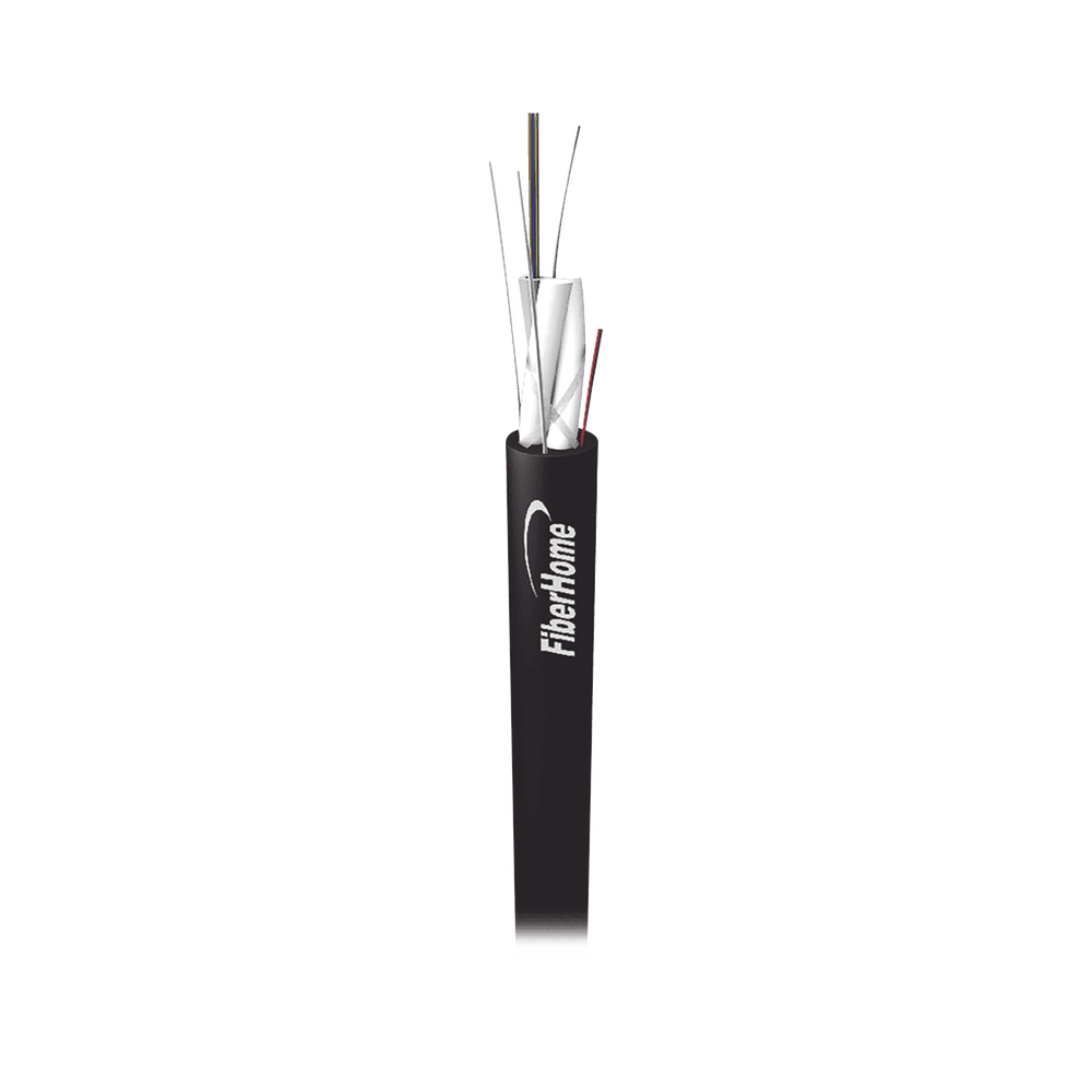 Mini ADSS Aerial Optical Fiber Cable (ASU), G.652D, Singlemode, 8 cores, Outdoor, Black Sheath, Span 80, 2 Kilometer Reel