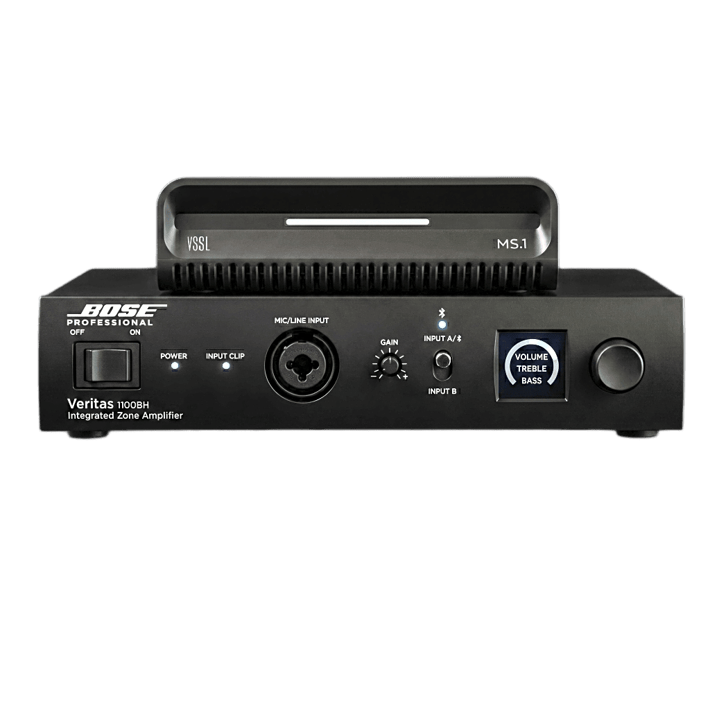 KIT Amplificador Veritas 250BL y Streamer de Audio Modular MS.1 | PoE + USB-C | HDMI eARC + Óptica + RCA | Bluetooth LE Audio | WiFi | Control4-Crestron-Elan-RTI-URC-Savant-Lutron | AirPlay2-GoogleCast-SpotifyConnect MS1/250BL