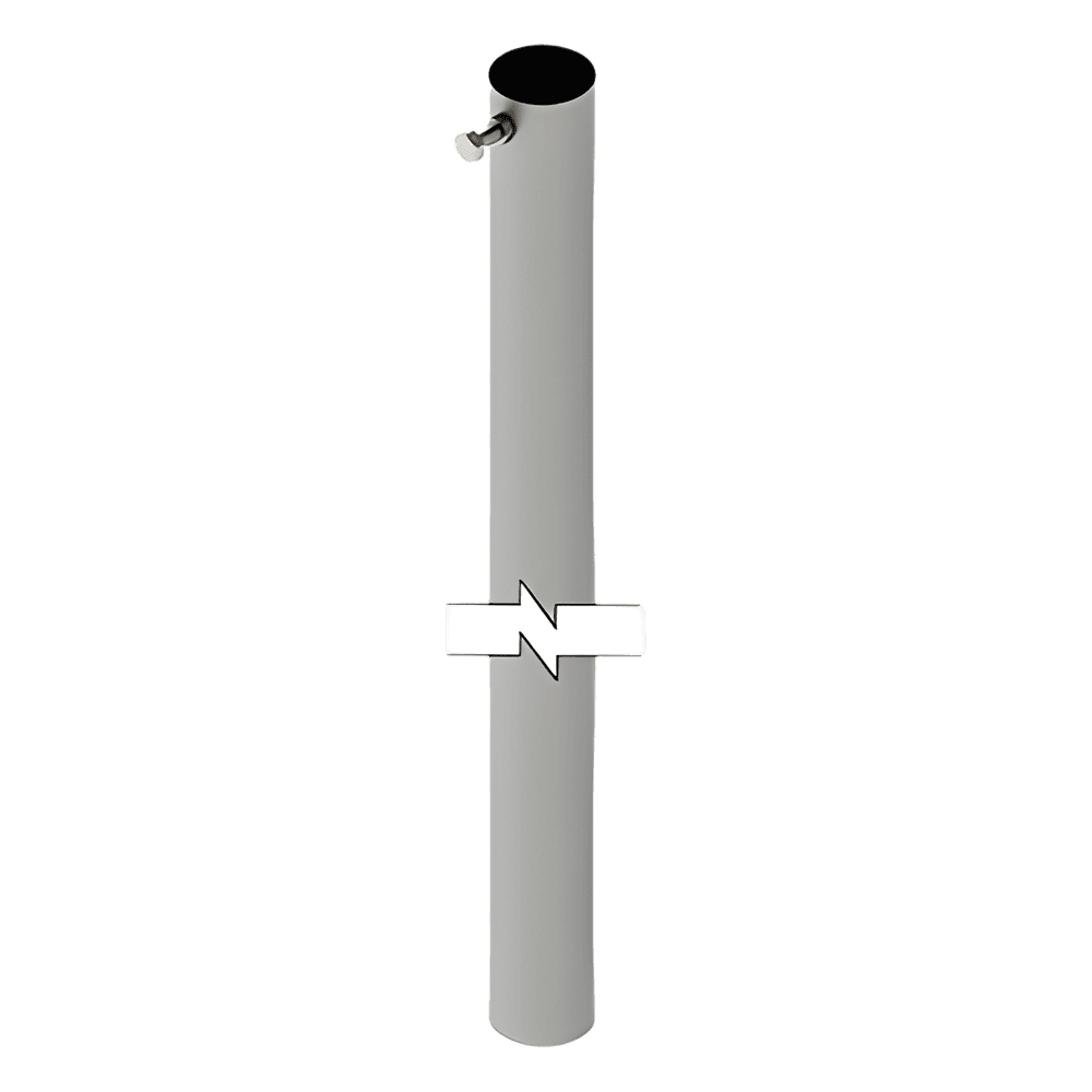 Mástil de 3 metros, 1-1/4" Diam. (Requiere accesorios de Instalación). SLM-3