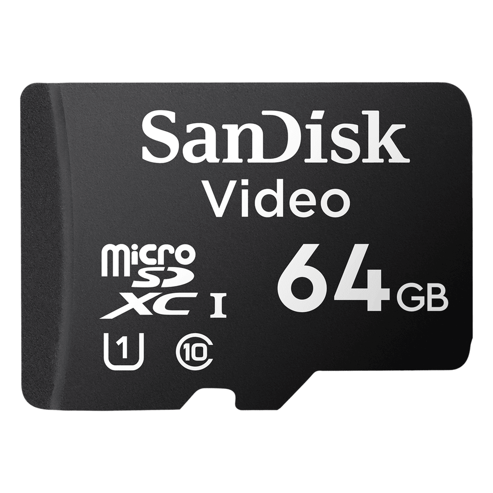 Memoria microSD SanDisk 64GB / Alta Resistencia / Videovigilancia / Clase 10 SDSDQAS4064GBP