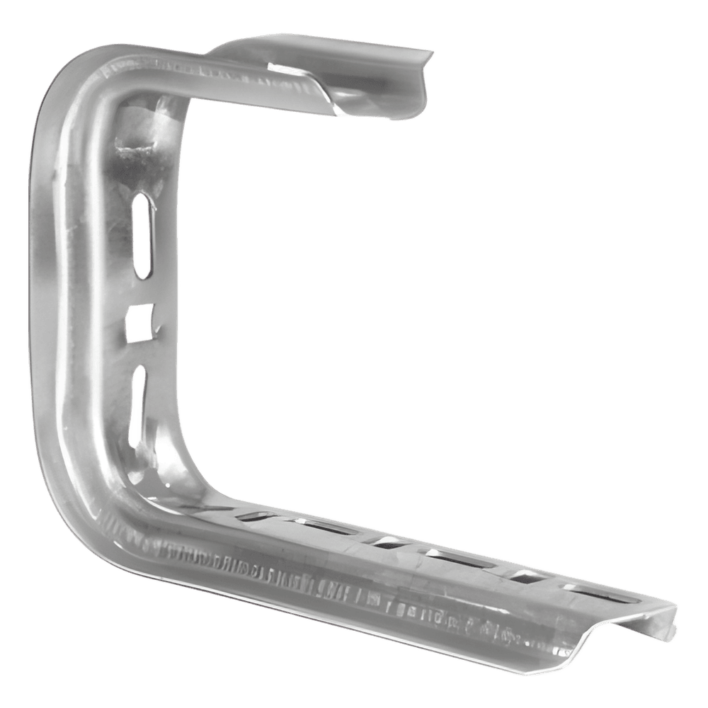 Ménsula omega tipo C inteligente, 115 x 195mm, con acabado Electro Zinc MG-62-111EZ