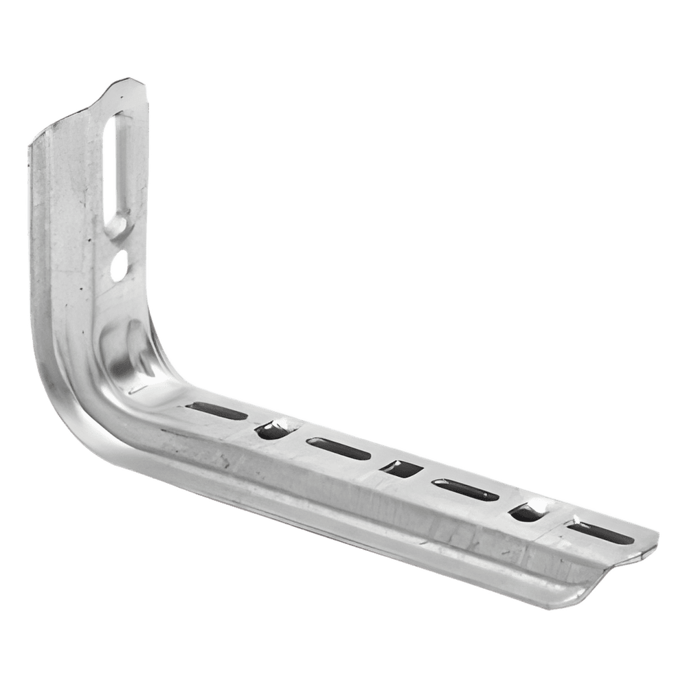Ménsula omega tipo L inteligente, 310 mm de ancho, con acabado Electro Zinc MG-60-102EZ