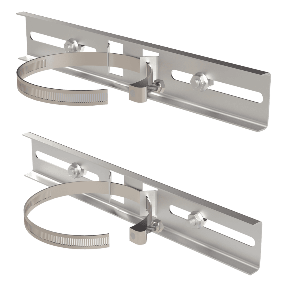 Montaje de Metal Galvanizado para Poste Universal para Gabinetes de Ancho Hasta 30 cm. PST-MOUNT-POLE-V3