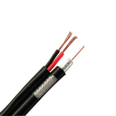 RG59 1000 ft Coaxial Cable Reel, 95% Copper and 2 Conductors, 18 AWG Power Cord (for Video Surveillance Applications)