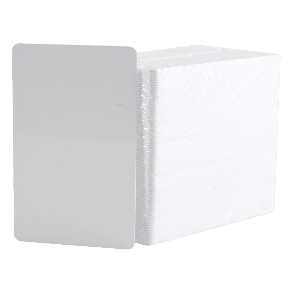 Paquete de 500 tarjetas de PVC UltraCard 30 mil CR80/ Diseñadas para impresión/ Sin Tecnología 081754