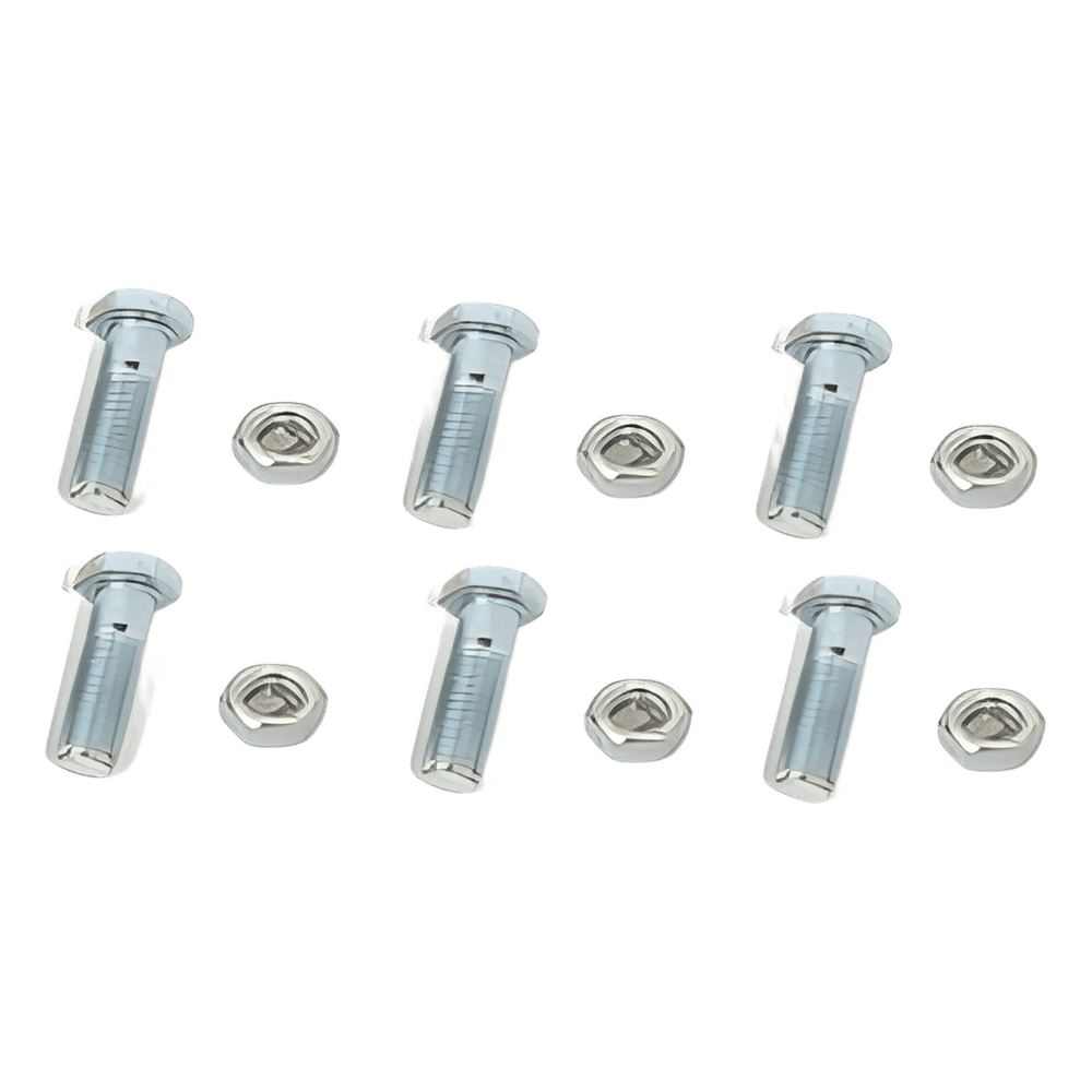 Paquete de 6 tornillos con tuercas de acero inoxidable 1/4 x 1 1/4”. TORN-TZ30G