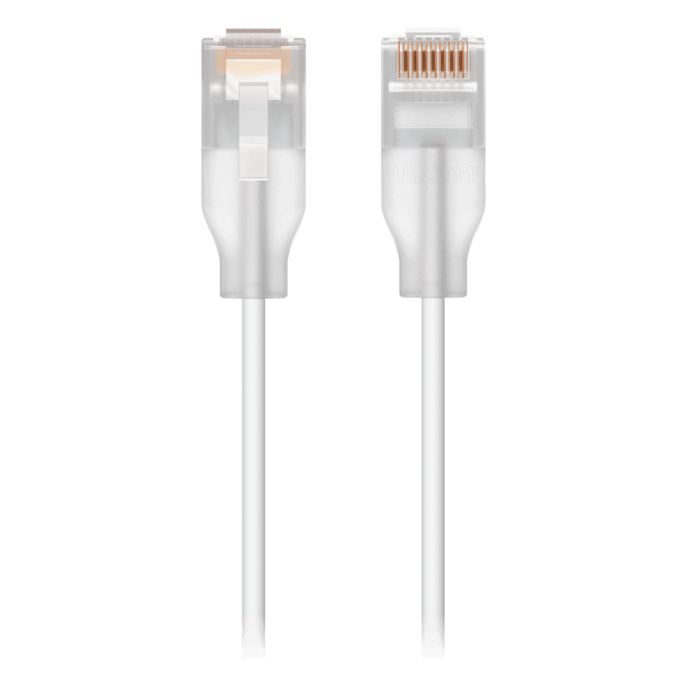 Patchcord UniFi Etherlighting de 5 Metros (16.40 Pies), hasta 10GbE / Soporta hasta PoE+++ / Conector RJ45 Transparente para Mejores Efectos de Luz con Switches USW PRO MAX UACC-CABLE-PATCH-EL-5M-W
