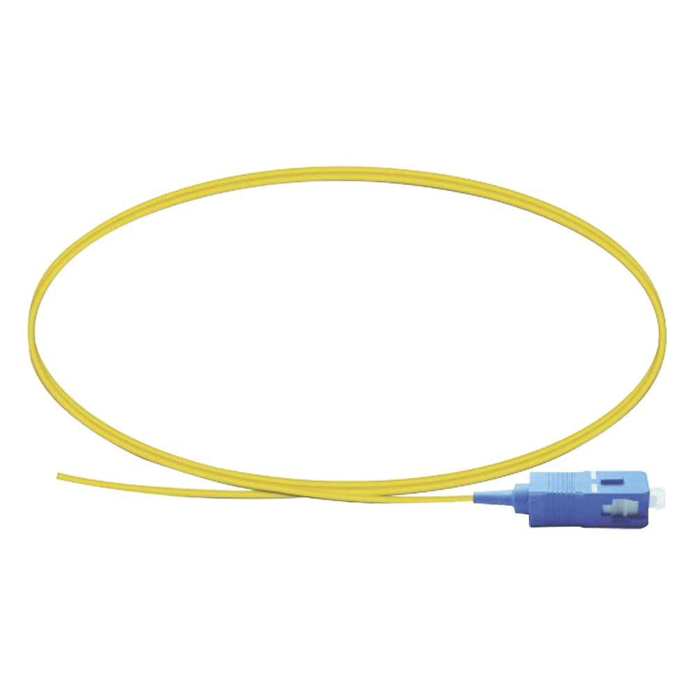 Pigtail de Fibra Óptica Monomodo SC/UPC, Simplex de 1 Metro (3.28 Pies) LP-FO-SCU-01