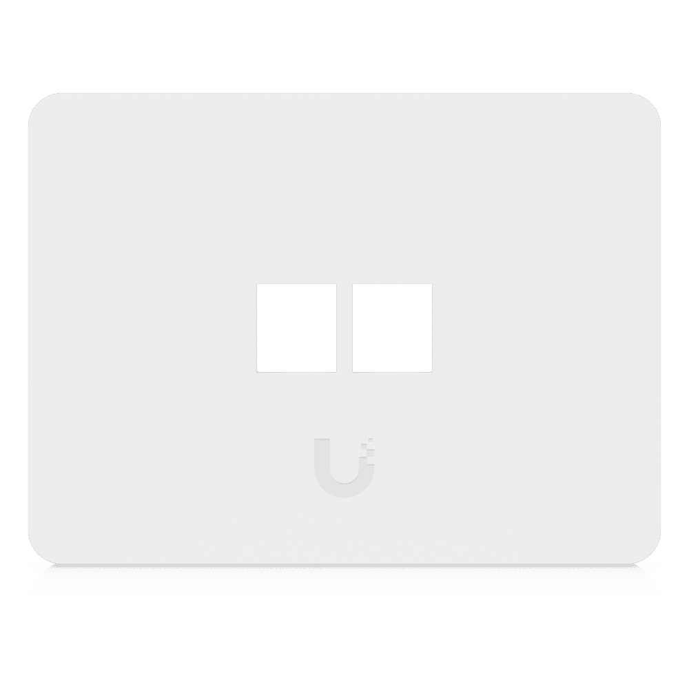 Placa de Pared Horizontal Universal para Keystone de 2 Puertos con Cubierta Pintable, Acabado Personalizable, Paquete con 4 Piezas UACC-WP-KEYSTONE-H-2P