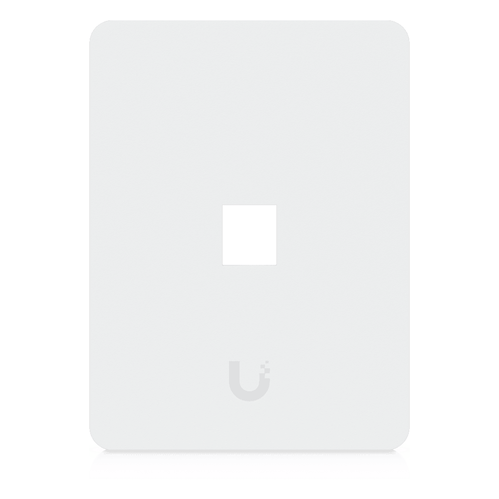 Placa de Pared Vertical Universal para Keystone de 1 Puerto con Cubierta Pintable, Acabado Personalizable, Paquete con 4 Piezas UACC-WP-KEYSTONE-V-1P