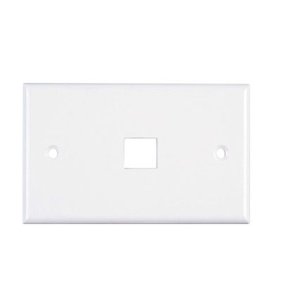 Placa de Pared de 1 Puerto, Keystone, Color Blanco LP-FP-16