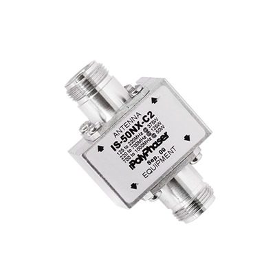 Protector Coaxial RF / 125-1000 MHz / 50 Ω / Conectores N Hembra / Ceja Lateral / 50 kA IS-50NX-C2
