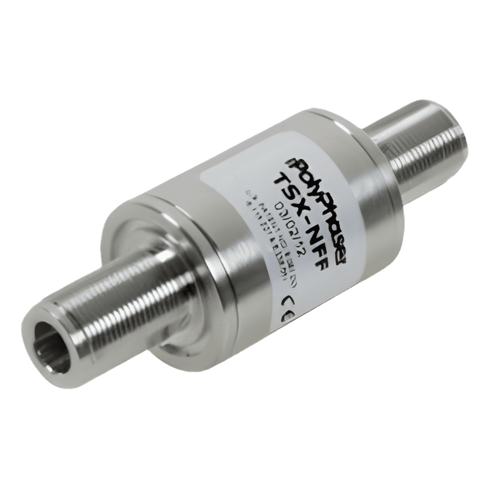 Protector Coaxial RF Bidireccional / 698-2700 MHz / 750W / Conectores N Hembra / Bloqueo DC / IP67 TSX-NFF