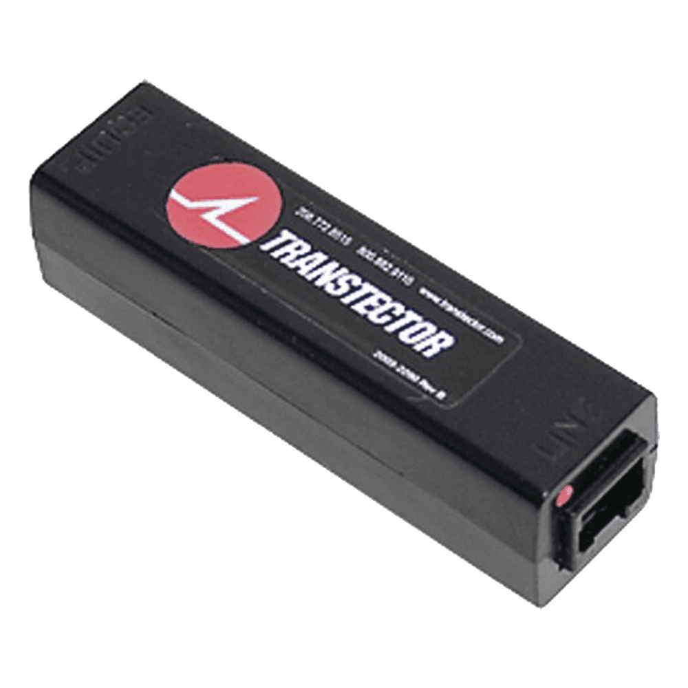 Protector PoE Gigabit Ethernet / Tubo de Gas GDT / 1000 Mbps / RJ45 / Interior / Protección L-G T-DPR-GE-POE