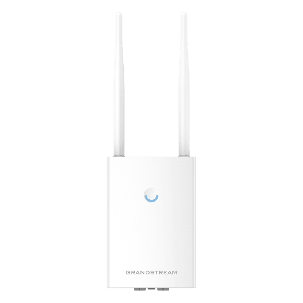 Punto de acceso para exterior Wi-Fi 802.11 ac 1.27 Gbps, Wave-2, MU-MIMO 2x2:2 con administración desde la nube gratuita o stand-alone. GWN7605LR