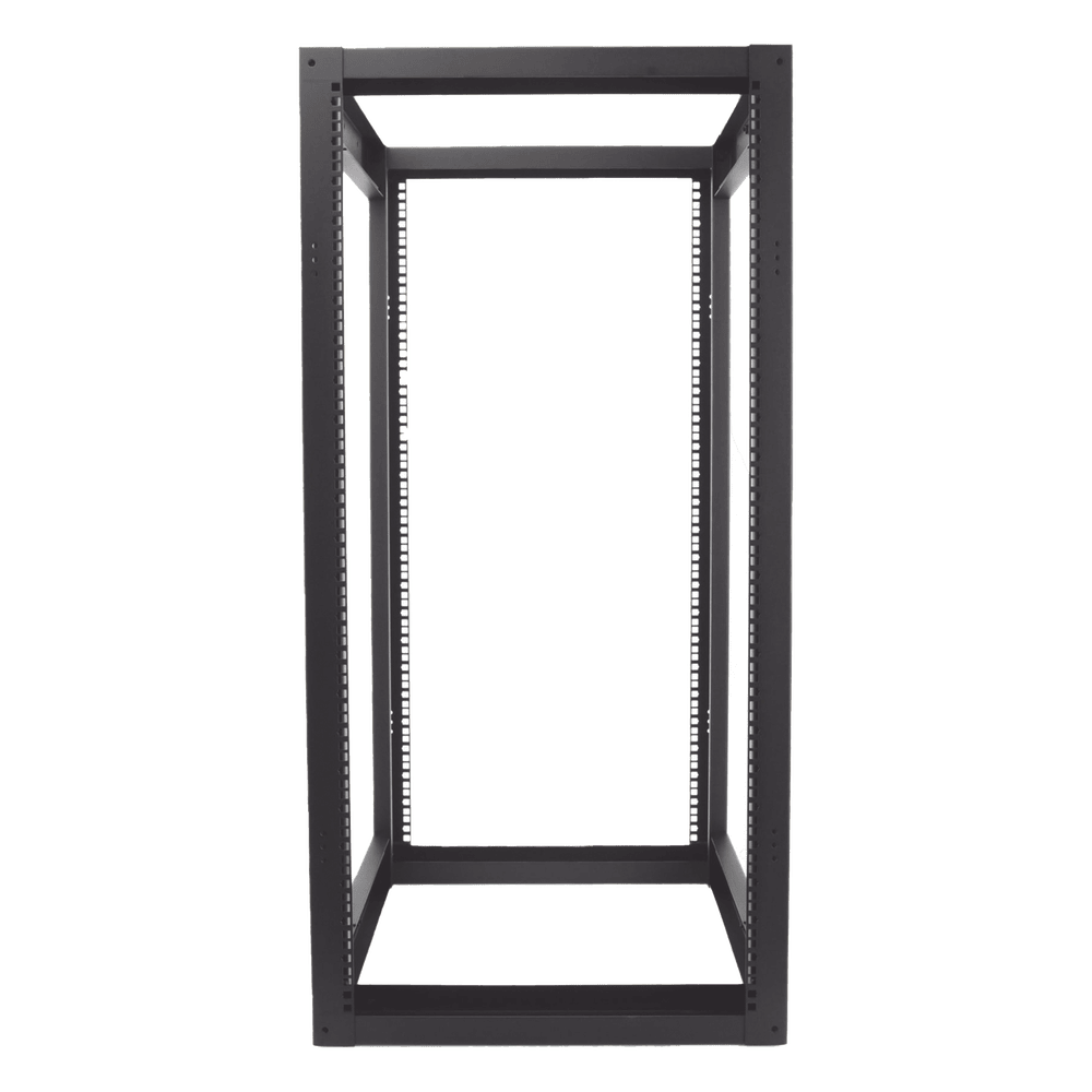Rack Estándar 19" de 4 Postes, Acero, 24 Unidades, Profundidad Ajustable. EI-QR-3224-R2