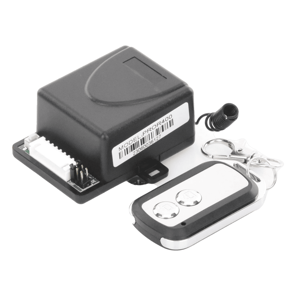 Receptor con 2 Relevadores y Control Remoto hasta 50 metros. PROR400