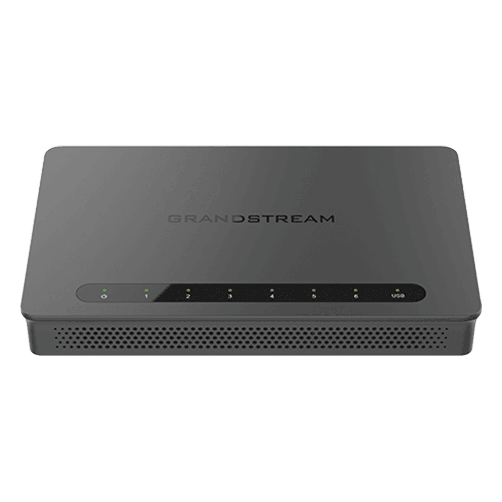 Router Gigabit VPN / Balanceador de cargas / 30,000 sesiones NAT /  4 puertos 10/100/1000 Mbps + 2 puertos SFP (WAN/LAN) / 1 puerto entrada PoE(af/at) / 2 puertos salida PoE (af/at) / Compatible con GWN Cloud. GWN7002