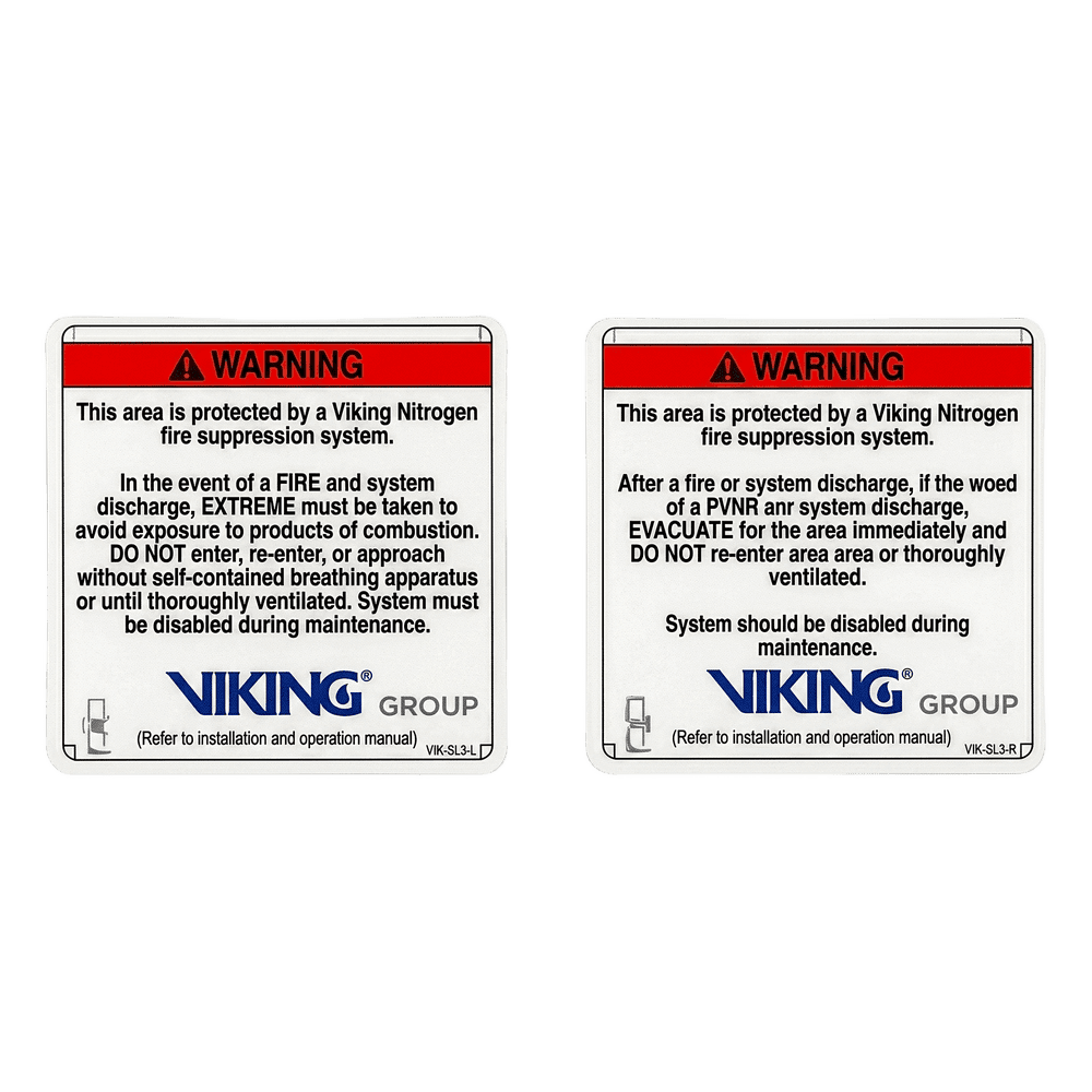 Señalamiento de Advertencia Exterior Nitrogeno | Sistemas de Extinción Oxeo 24587-S