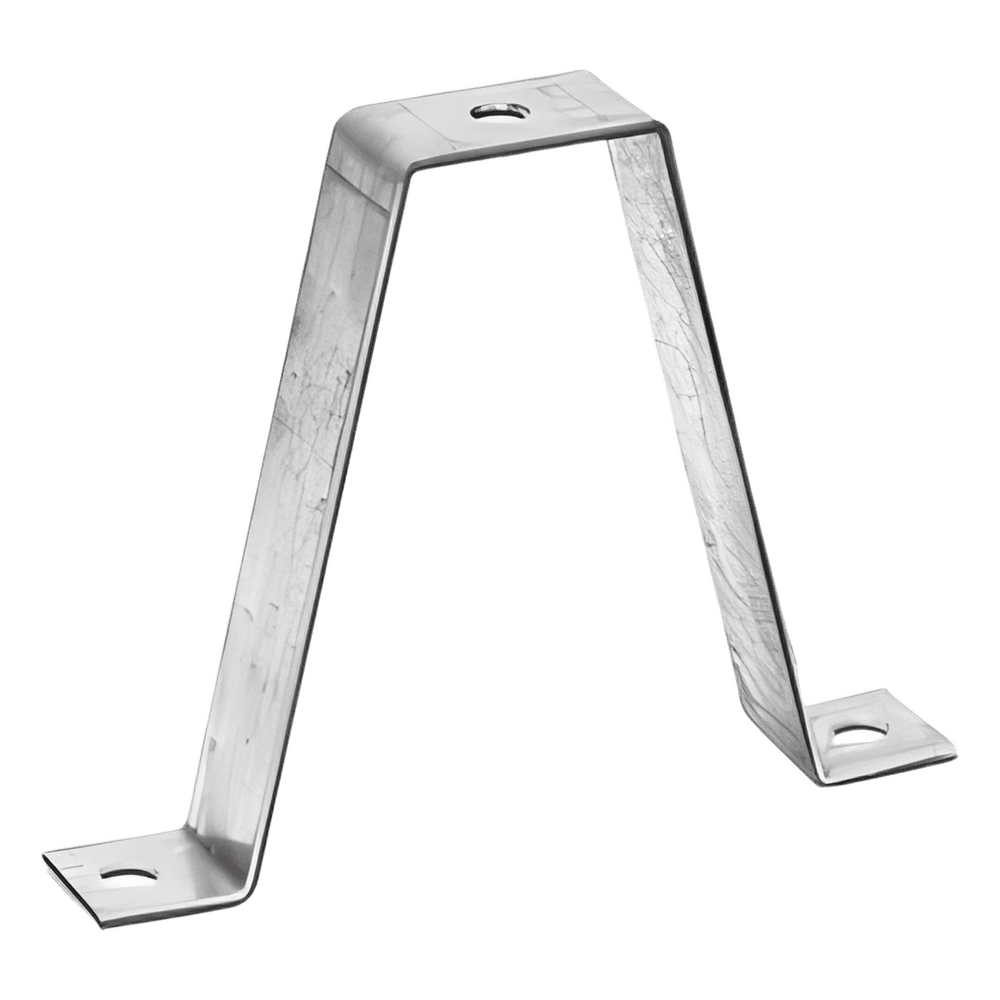 Soporte doble para sujetador universal, ideal para instalación en techo, con acabado Electro Zinc para varilla de 1/4 y 5/16 MG-64-162EZ