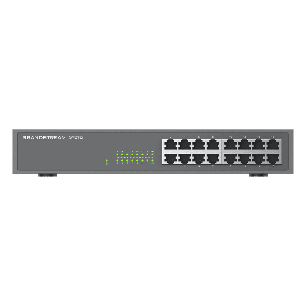 Switch No Administrable / 16 Puertos 10/100/1000 MBPS GWN7702