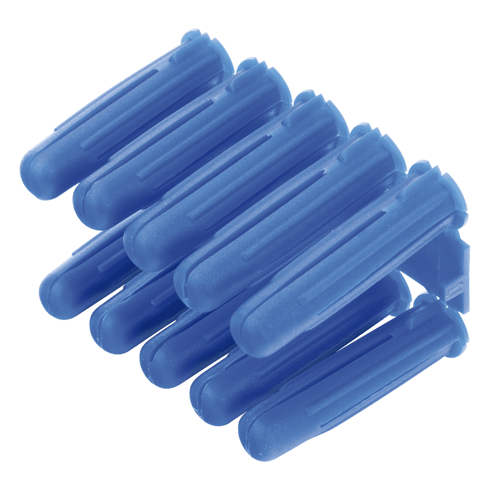 Taquete azul 3/8" para tornillo 12mm x 2" (100pzs) (1105-05100) TP-3