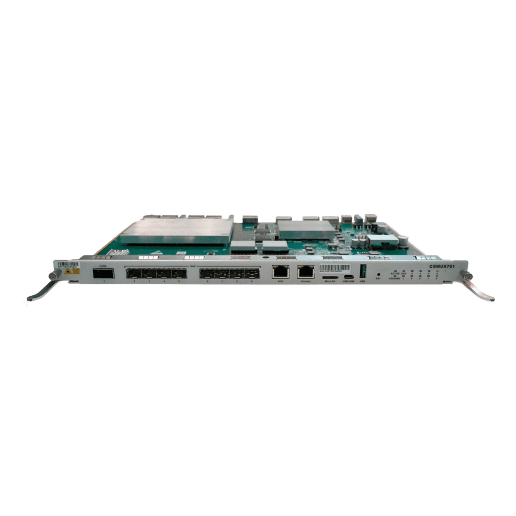 Tarjeta de Control y Uplink para OLT V-SOL V5600-X7 / 8 Puertos SFP+ (1/10G) / 1 Puerto QSFP28 (40GE/50GE/100GE) / 1 Puerto AUX CSMUX701
