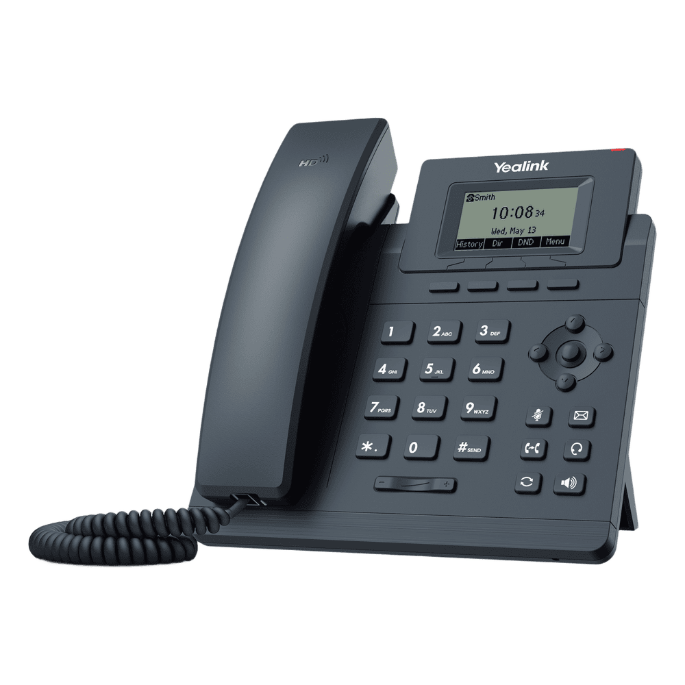 Teléfono IP Empresarial Yealink SIP T30P con 1 Línea SIP y Conferencia de hasta 5 Participantes SIP-T30P