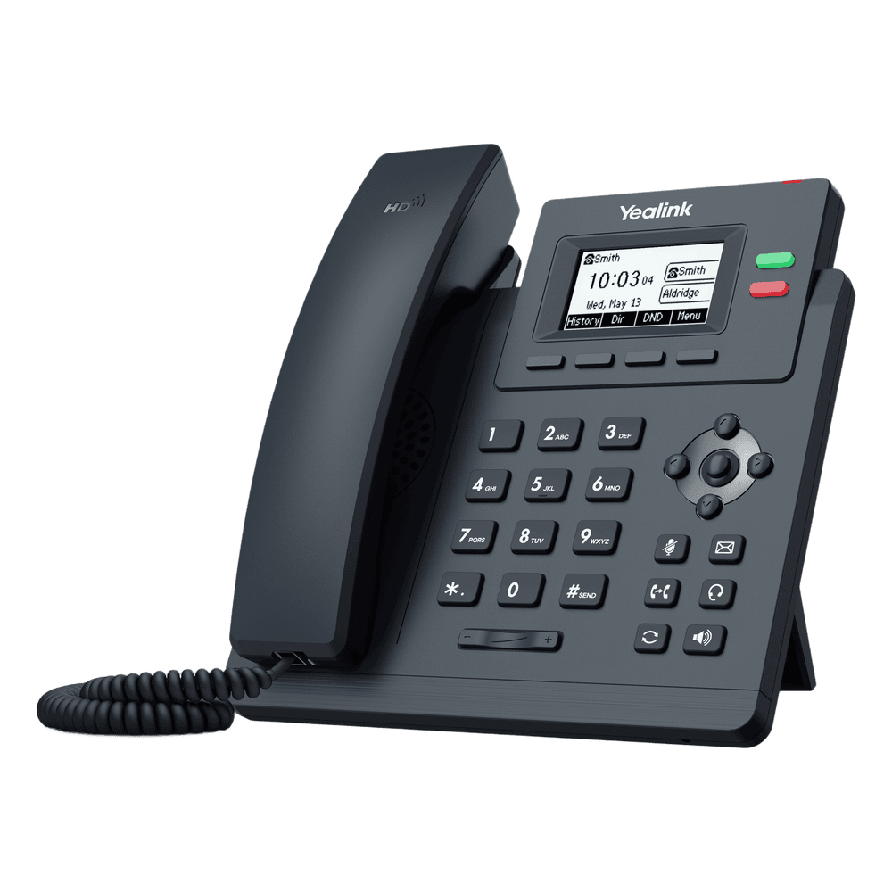 Teléfono IP Empresarial Yealink SIP T31P con 2 Líneas SIP y Conferencia de hasta 5 Participantes SIP-T31P