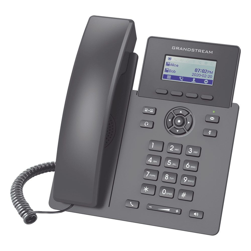 Teléfono IP Grado Operador, 2 líneas SIP con 2 cuentas, codec Opus, IPV4/IPV6 con gestión en la nube GDMS GRP-2601