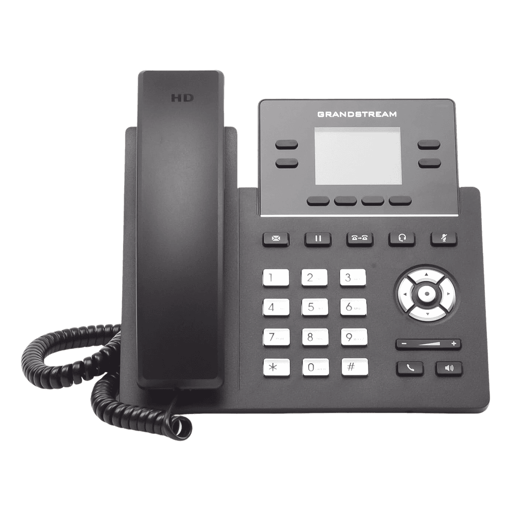 Teléfono IP Grado Operador, 4 líneas SIP, pantalla a color 2.4", PoE, codec Opus, IPV4/IPV6 con gestión en la nube GDMS GRP-2612P