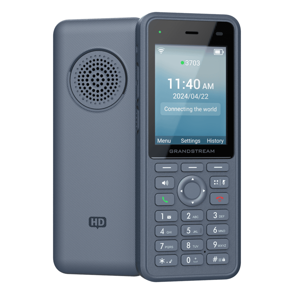 Teléfono IP Wi-Fi Inalámbrico WP836 / Wi-Fi 6 Doble Banda / IP69K Resistente a Exteriores / Batería 3000 mAh / 4 Conferencias / Bluetooth Integrado / USB Tipo C / Compatibilidad con Códec Opus HD WP836