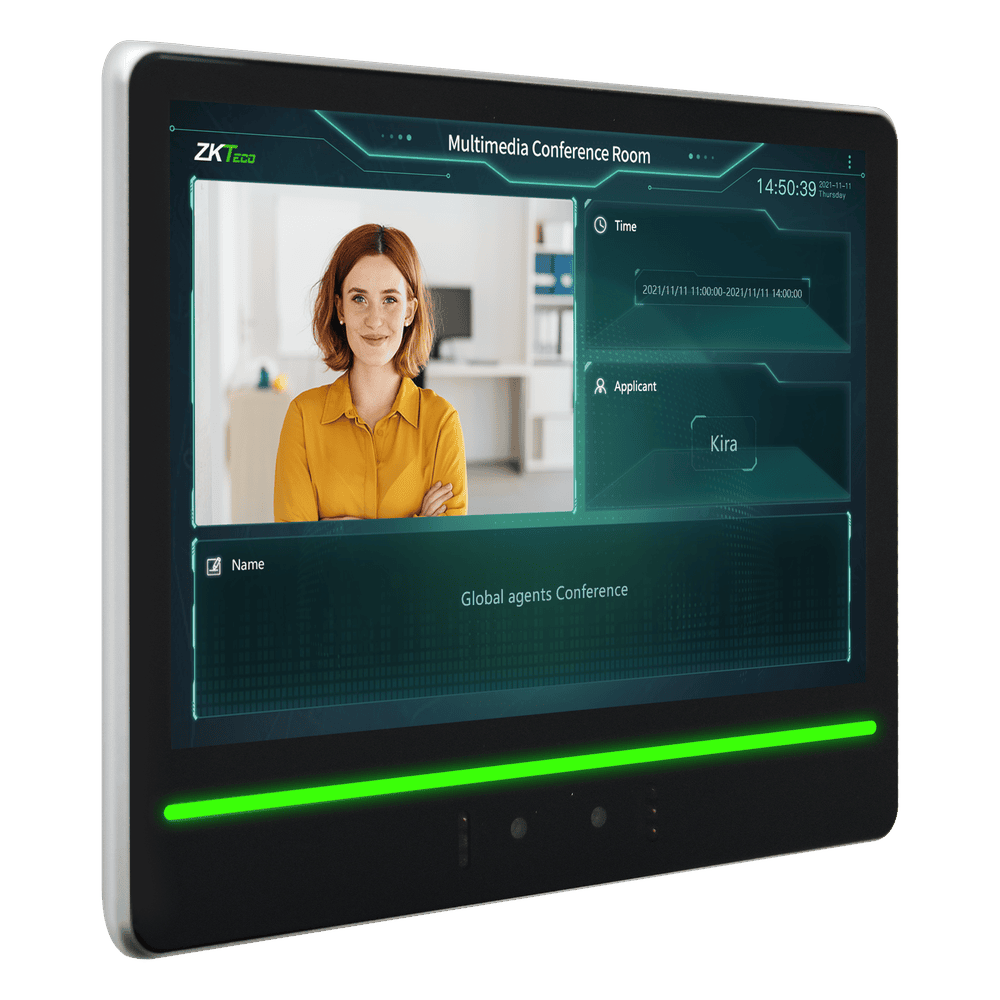 Terminal de Verificación Facial / Pantalla Táctil 10.1" / Autenticación Dual Rostro-Tarjeta / Cámara Binocular 2MP WDR / Capacidad 10,000 Rostros / WiFi 2.4 GHz / Android 7.1 FACEKIOSKH10A