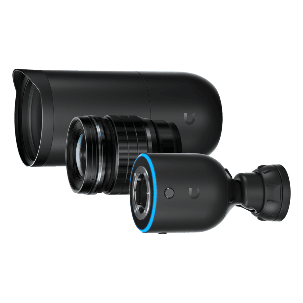 UniFi Protect AI DSLR – Cámara 4K PoE+ para Interior/Exterior con Sensor de Alta Sensibilidad, Lente Fija Gran Angular de 17 mm y Analítica Avanzada por IA UVC-AI-DSLR