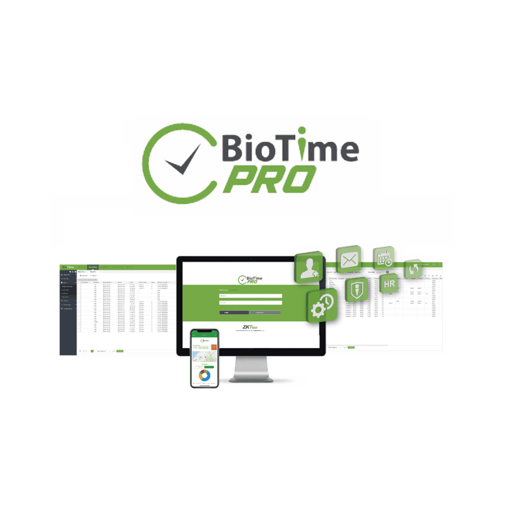 BIOTIMEPRO Web-Based Time And Attendance Management Software STANDARD License for 20 devices and 2000 employees