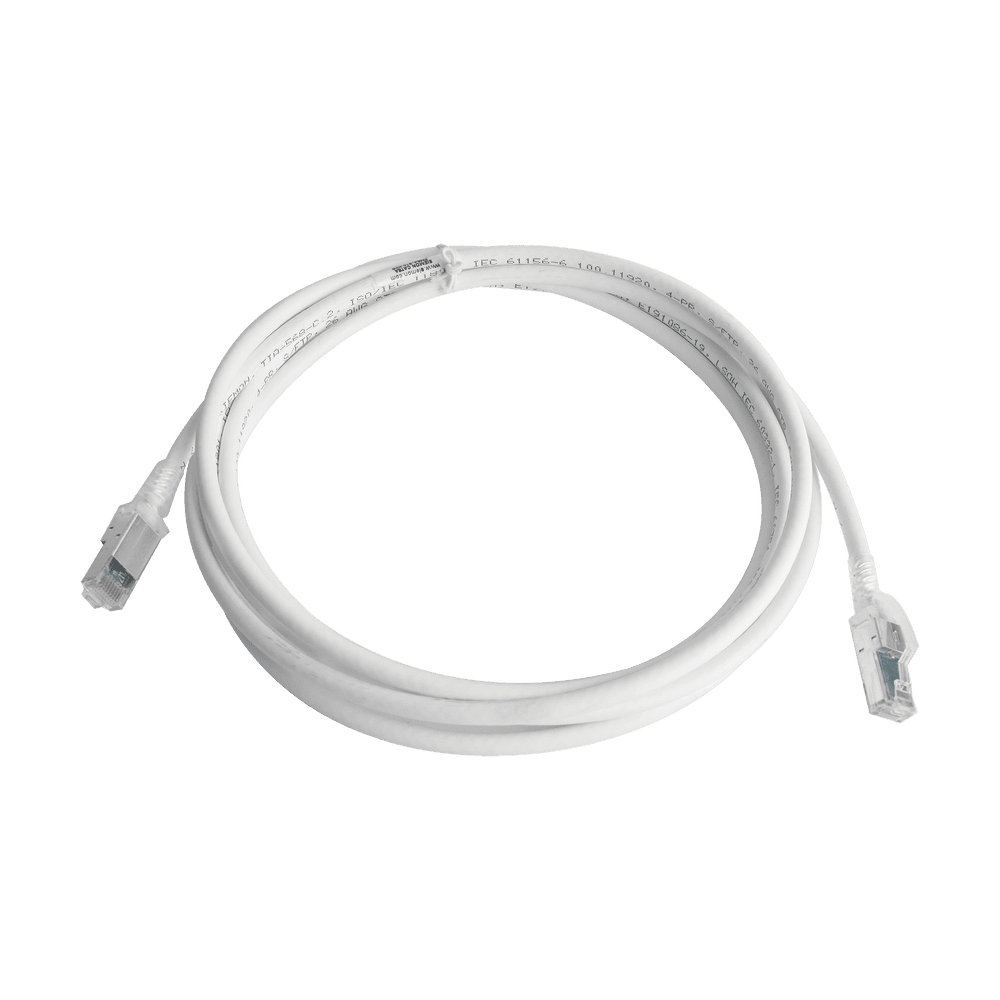 Patch Cord Z-MAX Cat6A S/FTP, CM/LS0H, 10ft, White Color