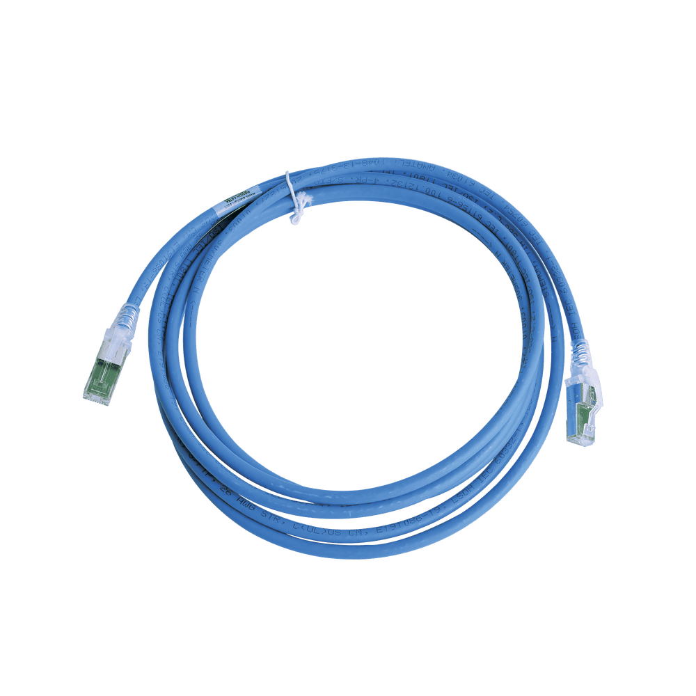 Patch Cord Z-MAX Cat6A S/FTP, CM/LS0H, 10ft, Blue Color