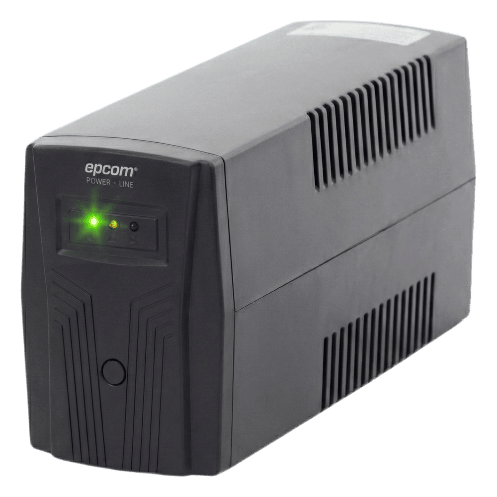 UPS de 850VA/510W / Topología Línea Interactiva / Entrada y Salida 120 Vca / Regulador de Voltaje AVR 80-150 Vca / Clavija NEMA 5-15P / 4 Tomas NEMA 5-15R /Sin RJ11 ni RJ45 EPU850L