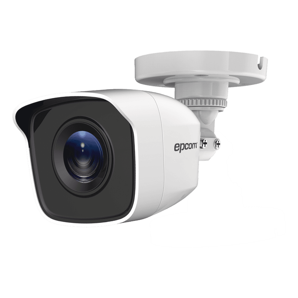 Bala TURBOHD 2 Megapíxeles (1080p) / METALICA / Gran Angular 103° / Lente 2.8 mm / IR EXIR Inteligente 20 mts / Exterior IP66 / TVI-AHD-CVI-CVBS B8-TURBO-G2W