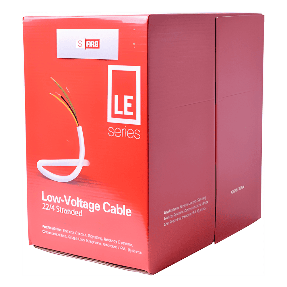 Bobina de 305 m (1000 ft) / Cable para Alarma 4x22 AWG / CCA / Blanco SF-22-04-LE