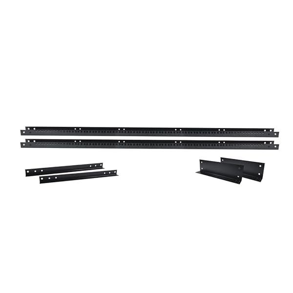EPCOM Rack de 2 Postes, EST·ndar 19, 42 Unidades, Fabricado en Acero, Base L para Anclar a Piso.