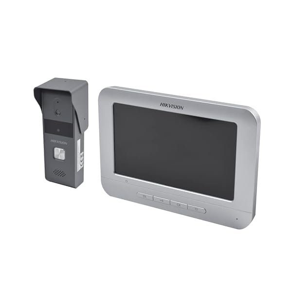 Hikvision Kit de Videoportero Analógico con Pantalla LCD a Color de 7" / Frente de Calle para Exterior IP65